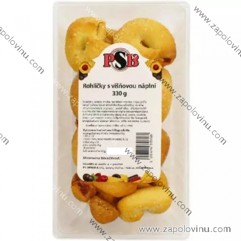 PSB rohlíčky s višňovou náplní 330g