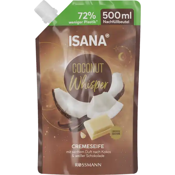 ISANA Jemné mýdlo Coconut Whisper na doplnění 500 ml