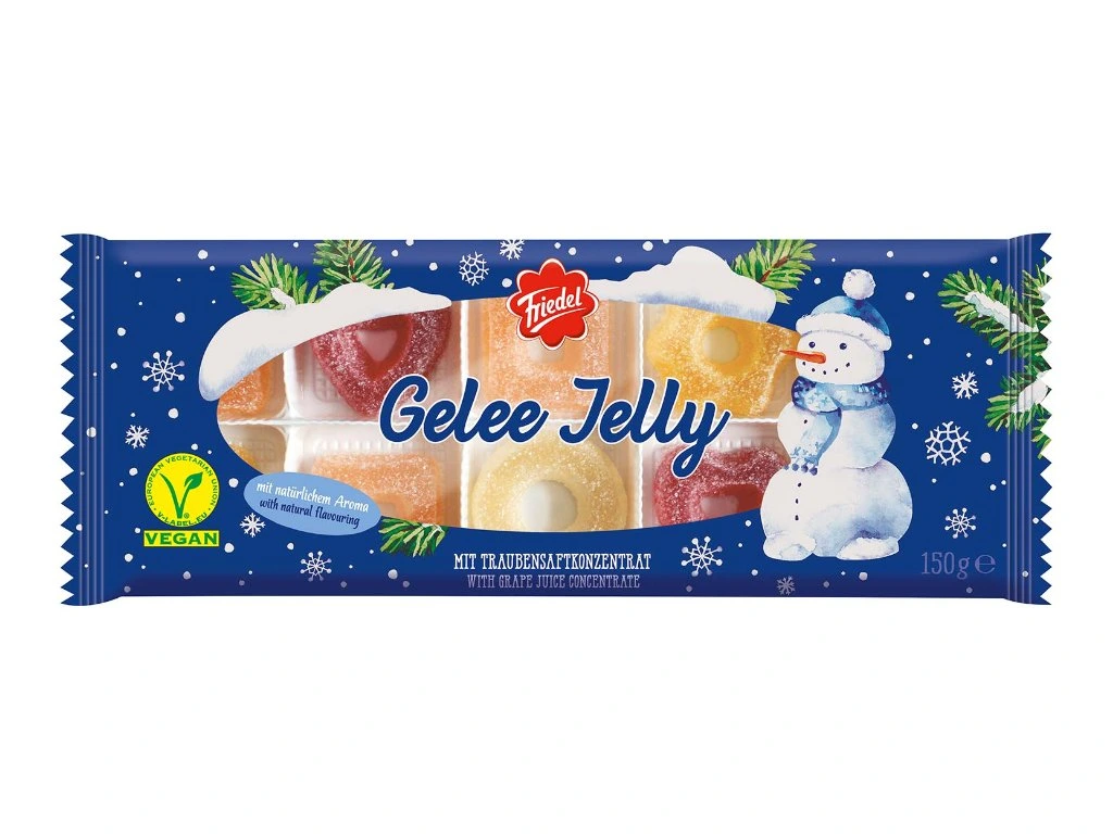 Friedel želé bonbóny s ovocnou šťávou ve vánočním balení 150 g