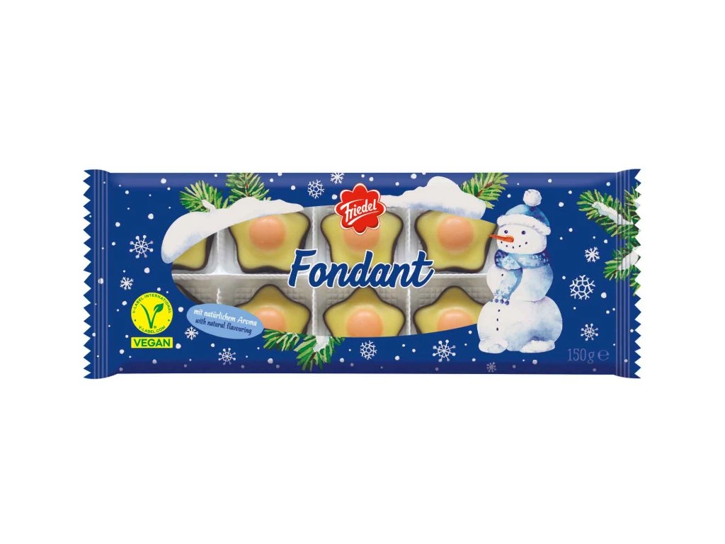 Friedel fondánové hvězdičky v hořké čokoládě 150 g