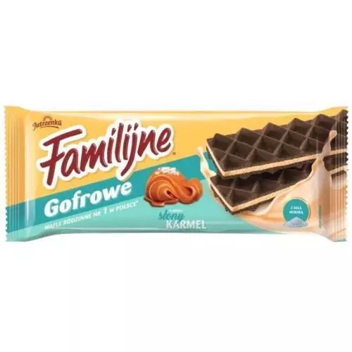 Familijne wafle gofrové slaný karamel 140g