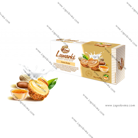 Lumar Lumarki vaflové bonbóny s crème brûlée a arašídy 120g