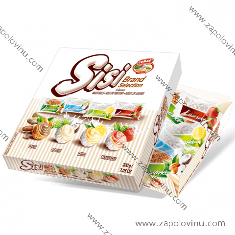 Lumar Lumarki vaflové bonbóny Sisi MIX Směs 4 příchutí 200g