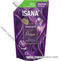 ISANA Krémové mýdlo Velvet Flower na doplnění 500 ml