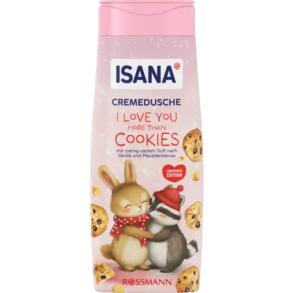 ISANA Krémový sprchový gel I love you more than cookies 300 ml