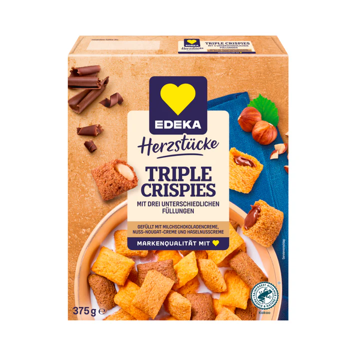 EDEKA Pieces Triple Crispies 375g