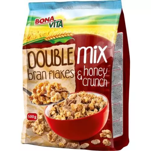 BonaVita double mix branflake + honey crunchy 500g