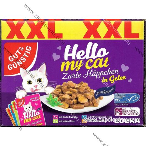 G+G Kapsičky pro kočky v želé XXL 24 ks, 2400g