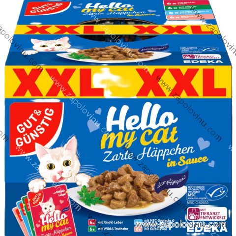 G+G Kapsičky pro kočky v omáčce XXL 24 ks, 2400g