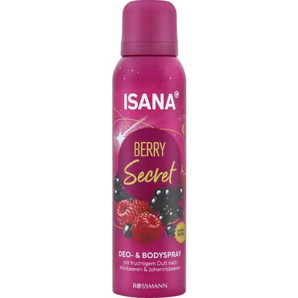 ISANA Deodorant a tělový sprej Berry Secret 150 ml
