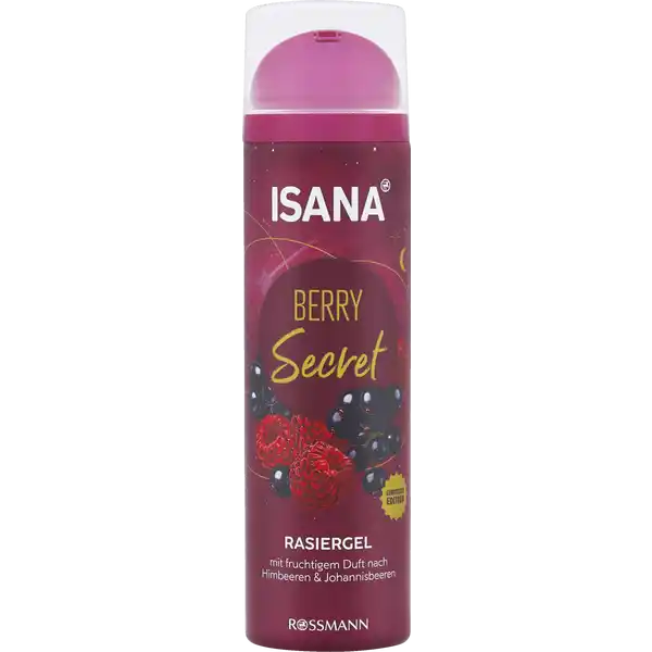 ISANA Gel na holení Berry Secret 200 ml