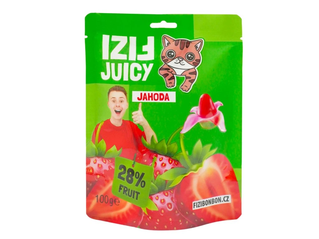 FIZI JUICY BONBÓNY Jahoda 100g