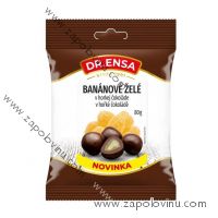 Dr.Ensa Banánové želé v hořké čokoládě 80 g