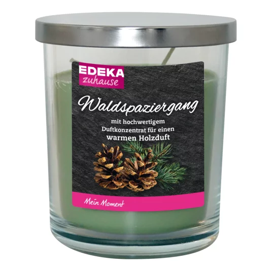 EDEKA vonná svíčka sklenice se 2 knoty Procházka lesem