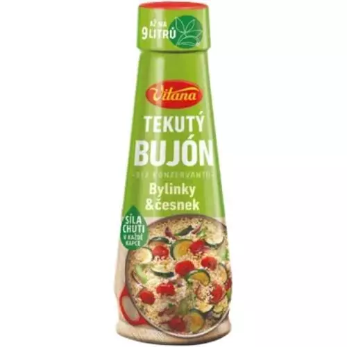 Vitana Tekutý bujon bylinky+česnek 180 ml