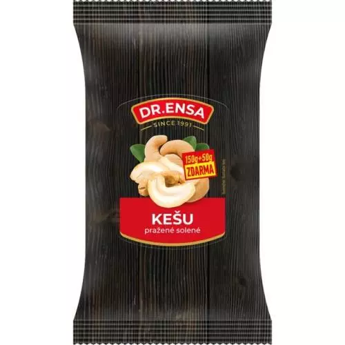 Dr.Ensa kešu pražené solené 150g+50g