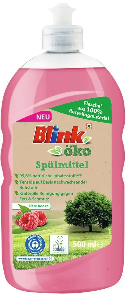 Blink Eco prostředek na nádobí Malina 500ml