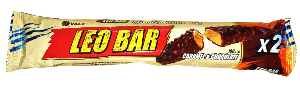 Vale Leo Bar oplatková tyčinka s karamelem a čokoládou 100g