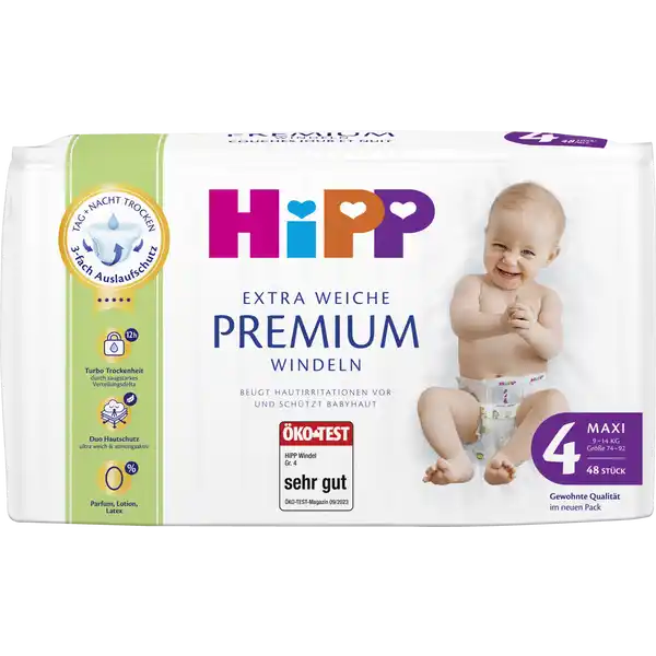 HIPP pleny velikost 4 Maxi 8-14 kg, 48 ks