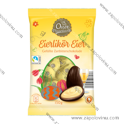 OSTERPHANTASIE vejce s mléčné čokolády s vaječným likerem 150g