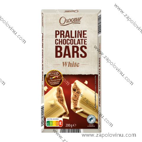 Choceur Praline Chocolate Bars White 200g