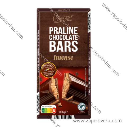 Choceur Praline Chocolate Bars Intenze 200g