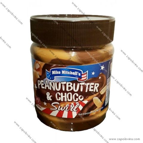 Mike Mitchell's arašídové máslo a čokoláda Swirl 340g