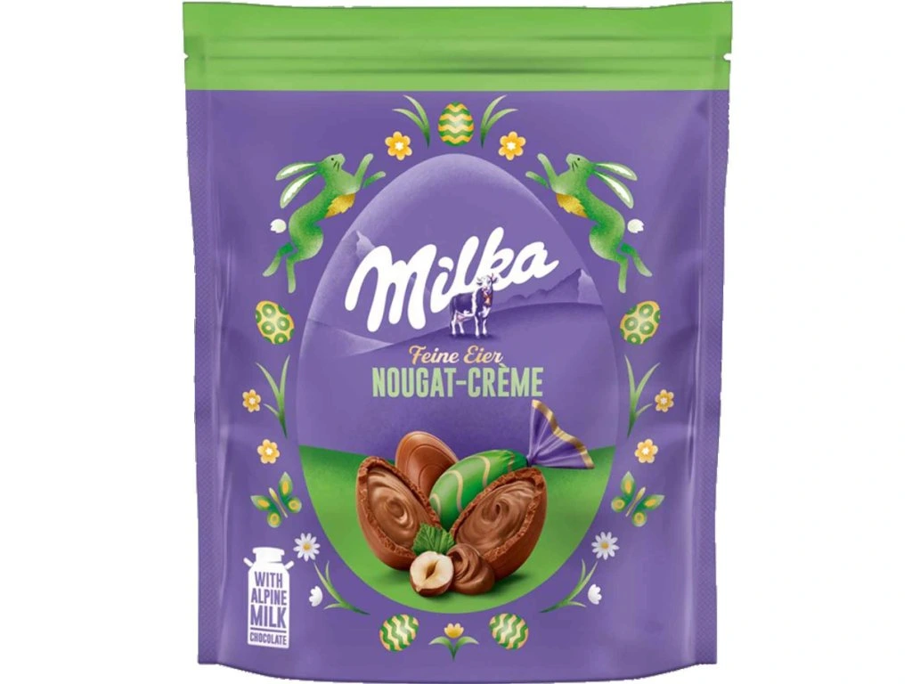 Milka velikonoční vajíčka s nugátovým krémem 90g
