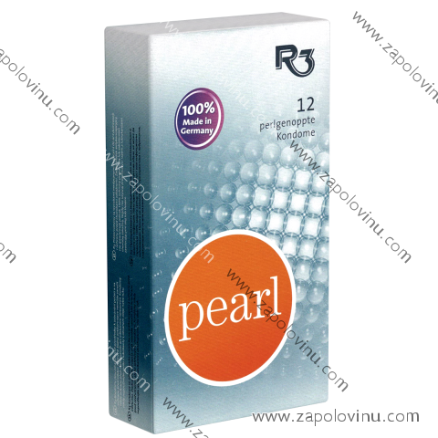 R3 Pearl 12 kondomů s perleťovými vločkami