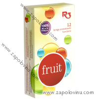 R3 Ovocné 12 barevných, ochucených kondomů