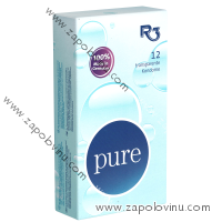R3 Pure 12 průhledných klasických kondomů