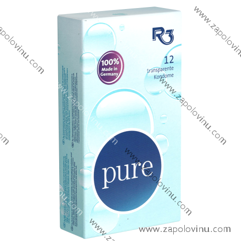 R3 Pure 12 průhledných klasických kondomů
