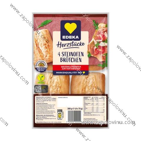 Edeka Houstičky Steinofenbrötchen pečené na kameni 4 ks 300g