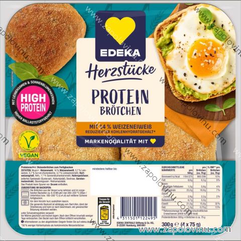 Edeka Proteinové houstičky 4 ks 300g
