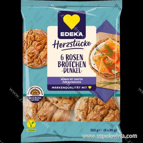 Edeka Rosenbrötchen, dunkel houstičky 6 ks 510g