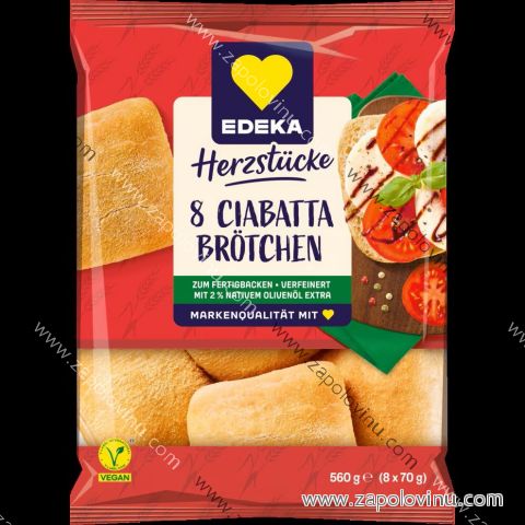Edeka Ciabatta houstičky 8 ks 560g