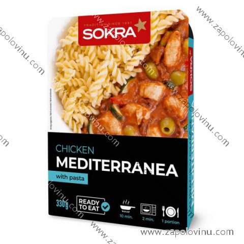 Sokra Kuřecí v omáčce Mediterranea s těstovinami 330 g