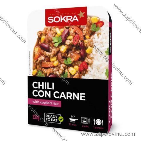 Sokra Chili con carne s vařenou rýží 330 g