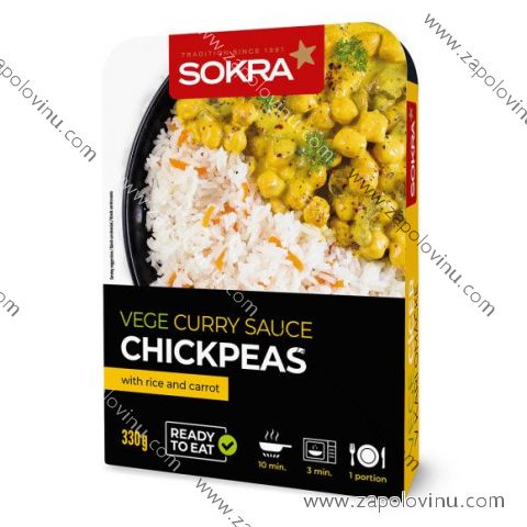 Sokra Vege cizrna v kari omáčce 330g