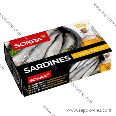Sokra Sardinky ve slunečnicovém oleji 125g