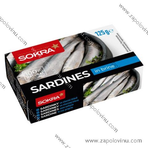 Sokra Sardinky ve vlastní štávě 125g