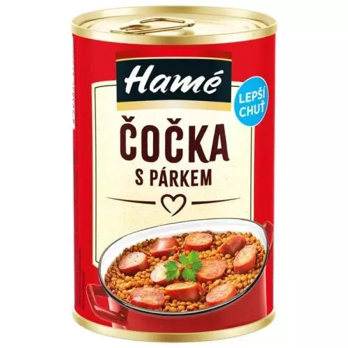 Hamé čočka s párkem 415g