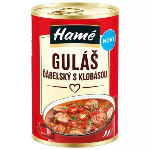 Hamé guláš ďábelský s klobásou 415g