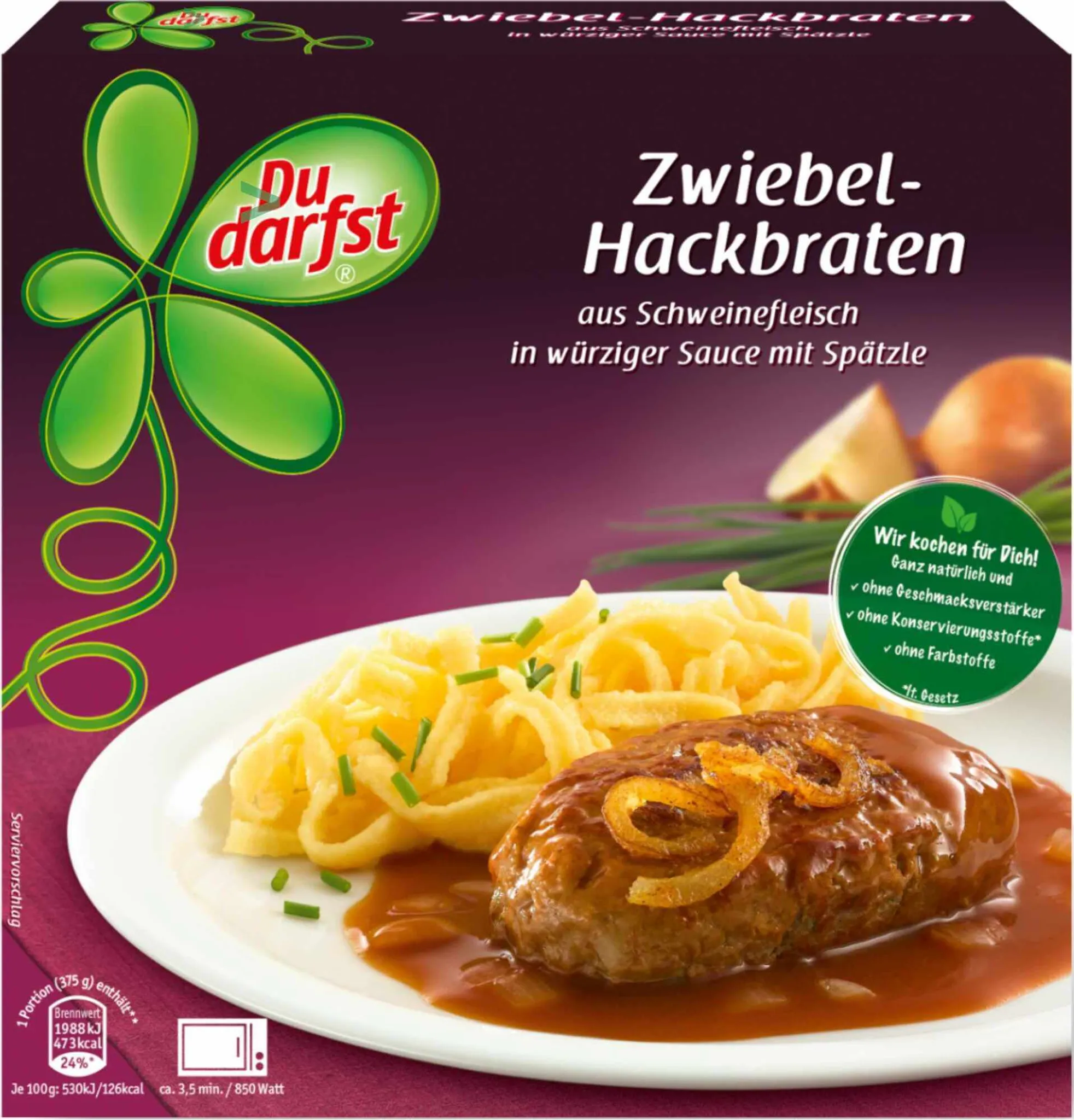 Du darfst Cibulový karbanátek a Spetzle 375g