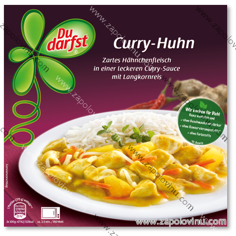 Du darfst Curry kuře s dlouhozrnou rýží 375g