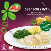 Du darfst Filet z aljašské tresky v bylinkovo-koprové omáčce s bramborami 400g