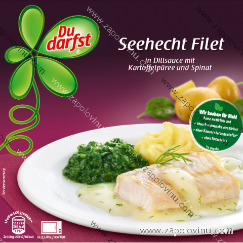 Du darfst Filet z aljašské tresky v bylinkovo-koprové omáčce s bramborami 400g