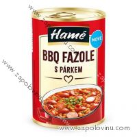 Hamé BBQ fazole s párkem 400g