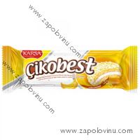 Karsa cikobest biscuits bílá čoko s banánovou náplní 48g