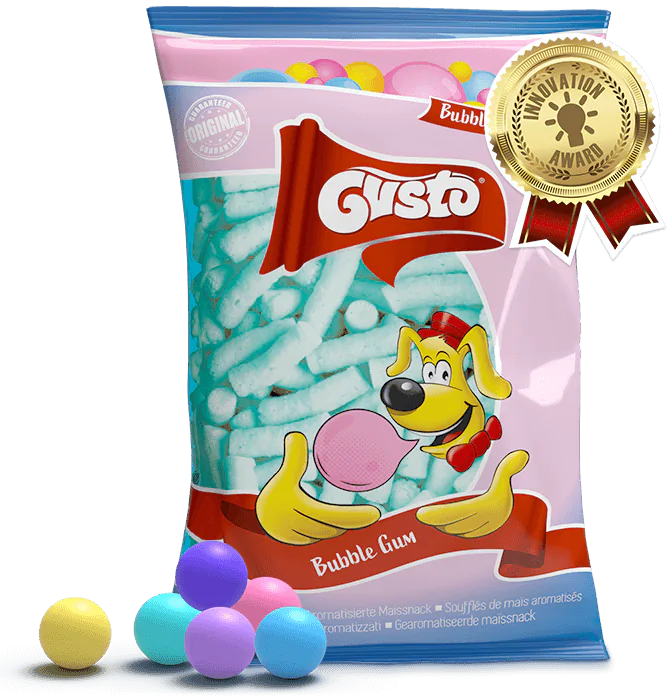 Gusto kukuřičné křupky Buble Gum 80 g